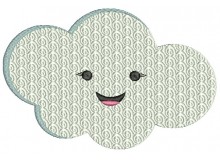 Stickdatei - Lachende Wolke